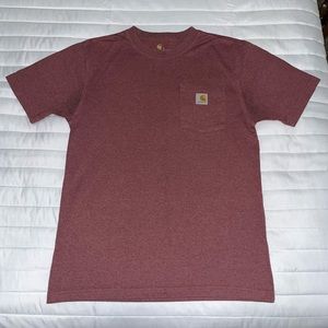 Mens Small Carhartt Faded Maroon T-Shirt